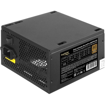 Серверный блок питания 500W EXEGATE SERVERPRO 80 PLUS® BRONZE 500PPH-SE